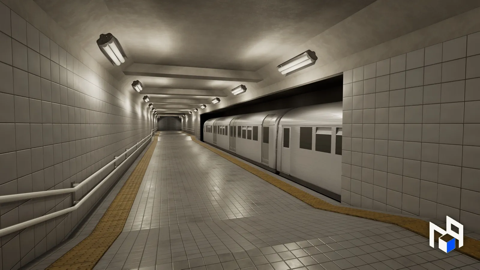 Underground Metro Station Environment, Modular Subway Level
