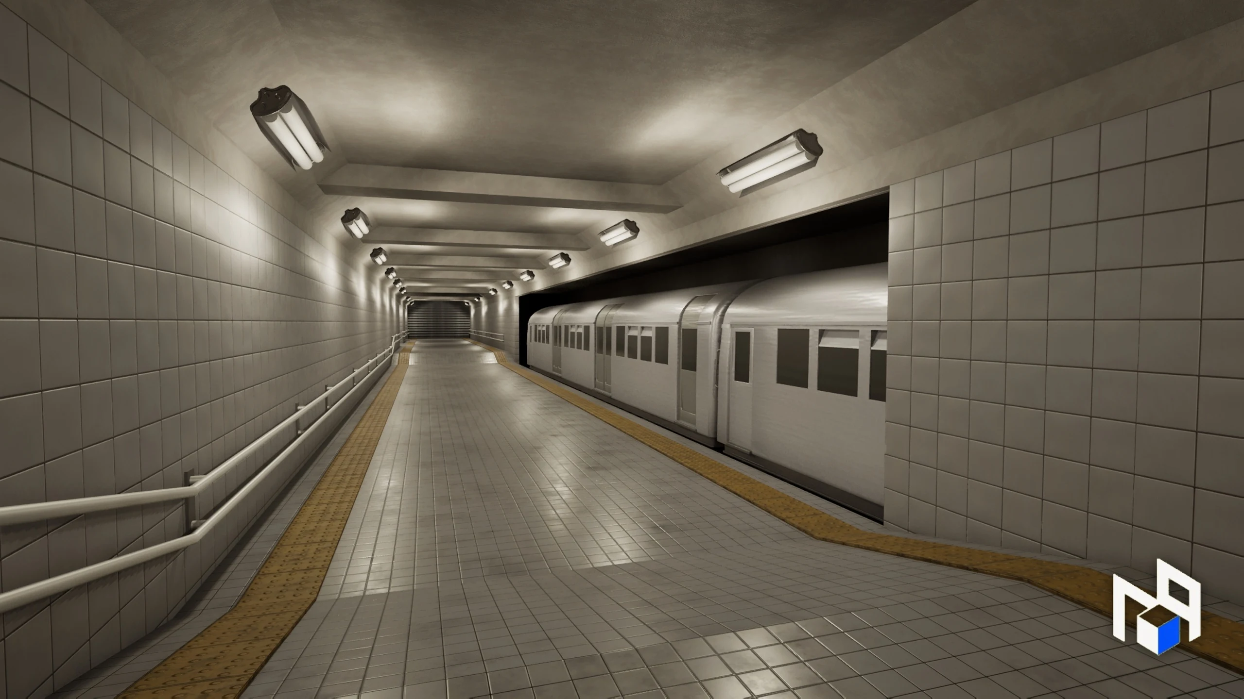 Underground Metro Station Environment, Modular Subway Level