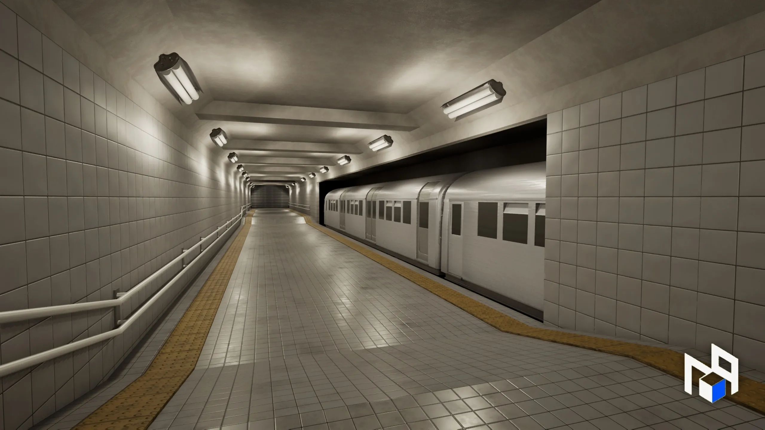 Underground Metro Station Environment, Modular Subway Level