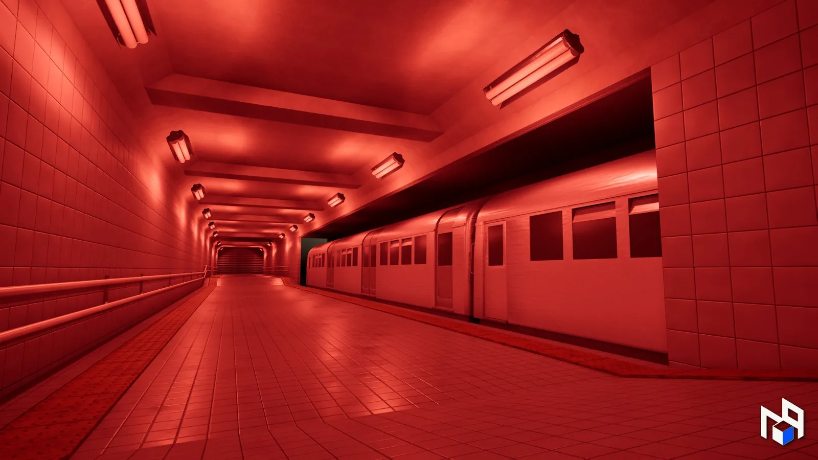 Metro Level: Underground Station, Platform and Corridors